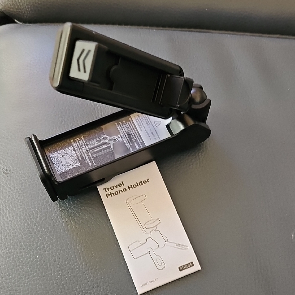 Black Travel Phone Holder